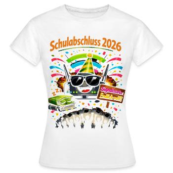 Schulabschluss 2026 - das WLAN hat fertig - Frauen T-Shirt - Weiß - Vorne - AI Model Female 172 dark (172cm)