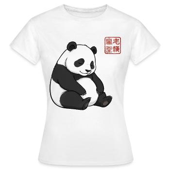 Panda endormi Cadeau adorable d’animaux paresseux - T-shirt Femme - blanc - Devant - AI Model Female 172 dark (172cm)