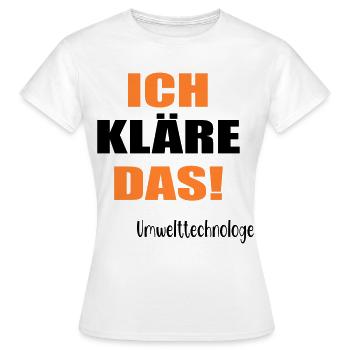 Umwelttechnologe Abwasser - Frauen T-Shirt - Weiß - Vorne - AI Model Female 172 dark (172cm)