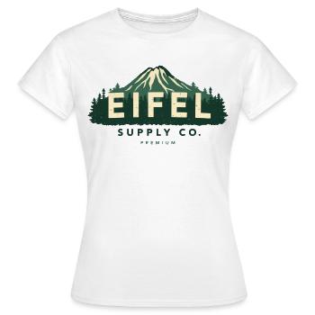 Eifel Supply Co. | Design extérieur vintage - T-shirt Femme - blanc - Devant - AI Model Female 172 dark (172cm)