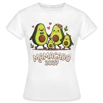 Mamacado 2027 Famille des avocats - T-shirt Femme - blanc - Devant - AI Model Female 172 dark (172cm)