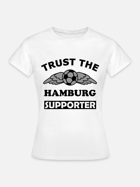 Flügel Fußball Emblem Hamburg - Frauen T-Shirt - Weiß