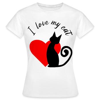Cœur fragmenté en rouge - T-shirt Femme - blanc - Devant - AI Model Female 172 dark (172cm)
