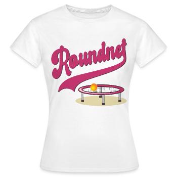Ensemble Roundnet - T-shirt Femme - blanc - Devant - AI Model Female 172 dark (172cm)
