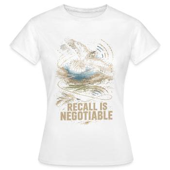 Le rappel du fauconnier est négociable - T-shirt Femme - blanc - Devant - AI Model Female 172 dark (172cm)