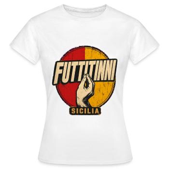 Futtitinni Sicilia Sicilian Flag Italian Island Pr - Women's T-Shirt - white - Front - AI Model Female 172 dark (172cm)