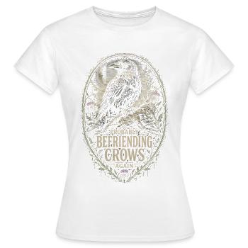Raven Raven se lie probablement de nouveau d’amitié avec les corbeaux - T-shirt Femme - blanc - Devant - AI Model Female 172 dark (172cm)