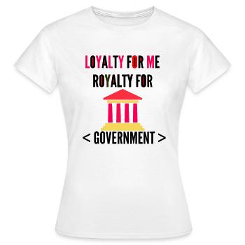 Aussage, politisches Zitat, - Frauen T-Shirt - Weiß - Vorne - AI Model Female 172 dark (172cm)