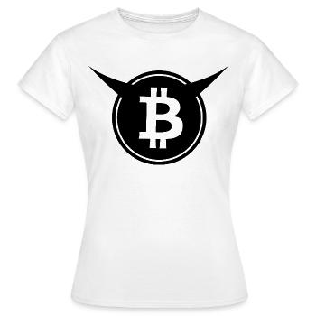 Bitcoin Fanshirts - Frauen T-Shirt - Weiß - Vorne - AI Model Female 172 dark (172cm)