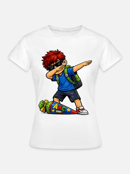 Dabbing ABC-Schütze rote Haare (Ginger) - Frauen T-Shirt - Weiß