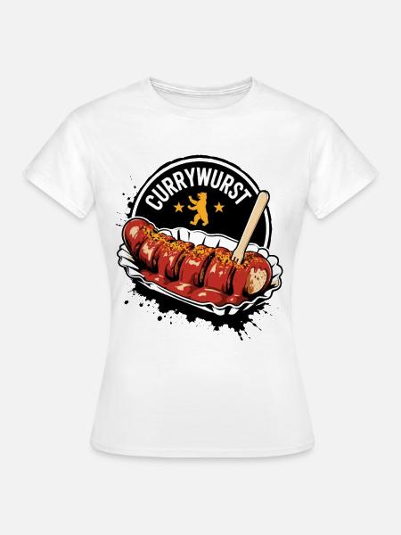 Currywurst Berlin - Frauen T-Shirt - Weiß