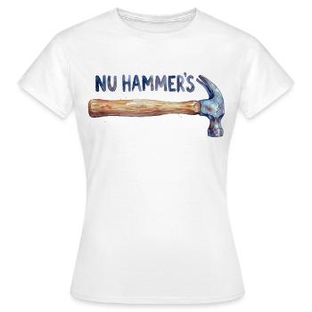Marteau aquarelle - Le Marteau Nu - T-shirt Femme - blanc - Devant - AI Model Female 172 dark (172cm)