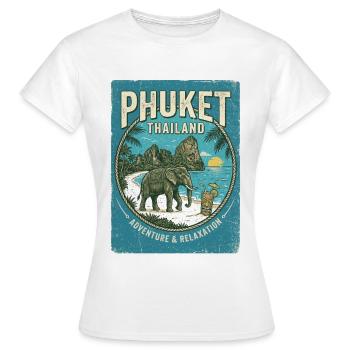 Phuket Thailand - Frauen T-Shirt - Weiß - Vorne - AI Model Female 172 dark (172cm)