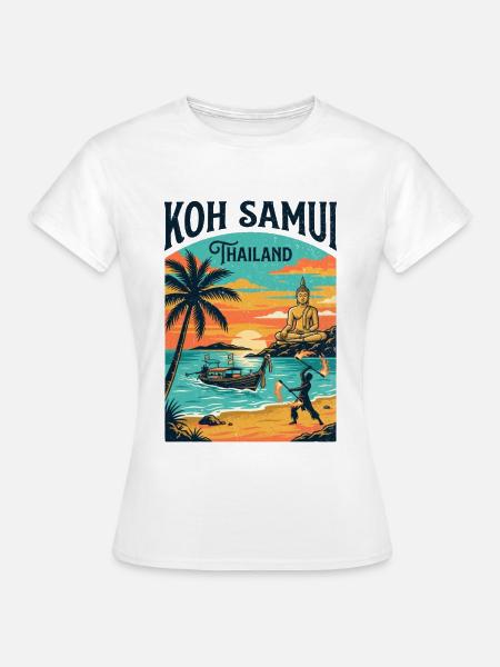 Koh Samui Thailand - Frauen T-Shirt - Weiß