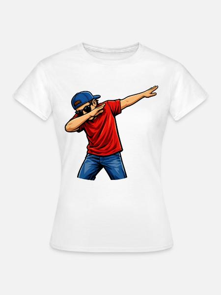 Dabbing Amerikaner - Frauen T-Shirt - Weiß