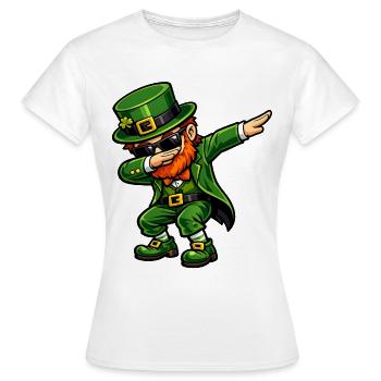 Dabbing Ire - Frauen T-Shirt - Weiß - Vorne - AI Model Female 172 dark (172cm)