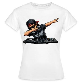 Dabbing DJ - Frauen T-Shirt - Weiß - Vorne - AI Model Female 172 dark (172cm)