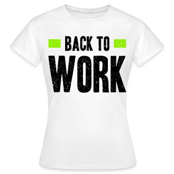 Neon Lime Geometric Burst - Women's T-Shirt - white - Front - AI Model Female 172 dark (172cm)