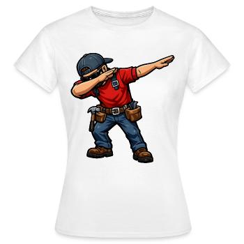 Dabbing roofers - Women's T-Shirt - white - Front - AI Model Female 172 dark (172cm)