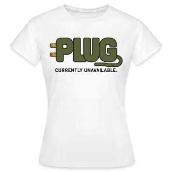 STECKER – Derzeit nicht verfügbar - Frauen T-Shirt - Weiß - Vorne - AI Model Female 172 dark (172cm)