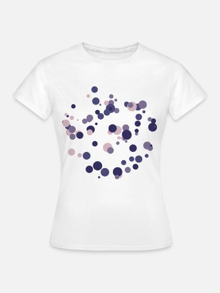 Lila Blasenkreis - Frauen T-Shirt - Weiß