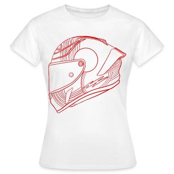 Helm - Frauen T-Shirt - Weiß - Vorne - AI Model Female 172 dark (172cm)