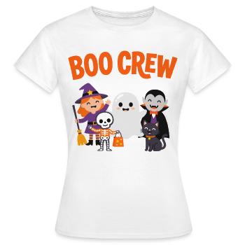 Boo Crew Halloween-Freunde - Frauen T-Shirt - Weiß - Vorne - AI Model Female 172 dark (172cm)