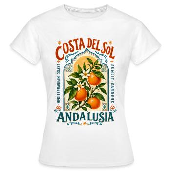 Andalucia Costa del Sol Design - Women's T-Shirt - white - Front - AI Model Female 172 dark (172cm)