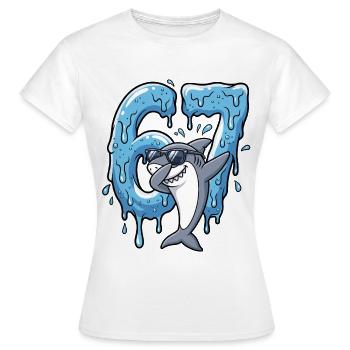 67 Dabbing Hai Six Seven Meme Brainrot Kids Young - Women's T-Shirt - white - Front - AI Model Female 172 dark (172cm)