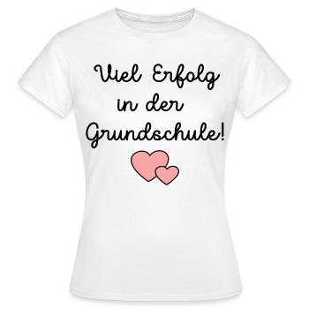 Einschulung Grundschule Schulkind - Frauen T-Shirt - Weiß - Vorne - AI Model Female 172 dark (172cm)