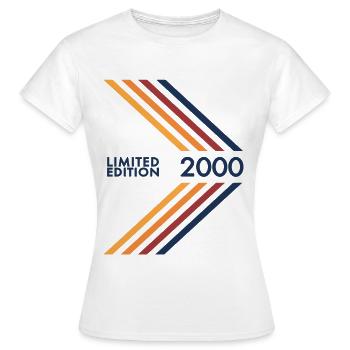 2000 Limited Edition Geburtstag Mann Frau - Frauen T-Shirt - Weiß - Vorne - AI Model Female 172 dark (172cm)