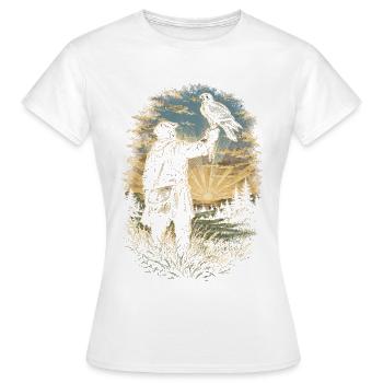 Falknerei Falkner - Frauen T-Shirt - Weiß - Vorne - AI Model Female 172 dark (172cm)