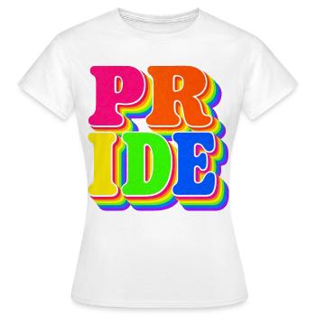Pride Regenbogen Geschenk für LGBTQ Fans - Frauen T-Shirt - Weiß - Vorne - AI Model Female 172 dark (172cm)