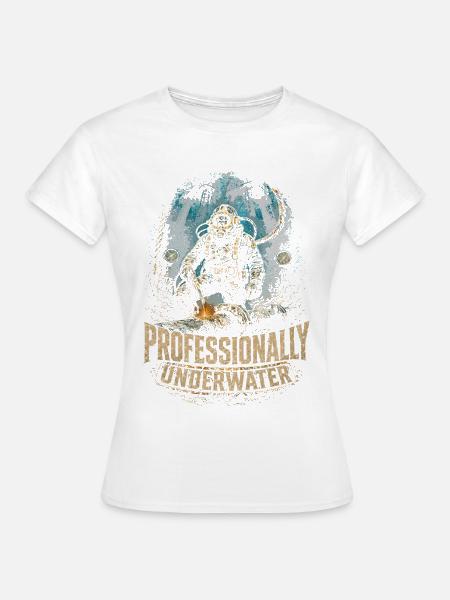 Berufstaucher Industrietaucher - Frauen T-Shirt - Weiß