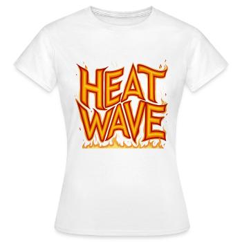 Vague de chaleur enflammée - T-shirt Femme - blanc - Devant - AI Model Female 172 dark (172cm)