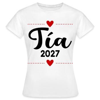 Spanische Tante 2027 - Frauen T-Shirt - Weiß - Vorne - AI Model Female 172 dark (172cm)