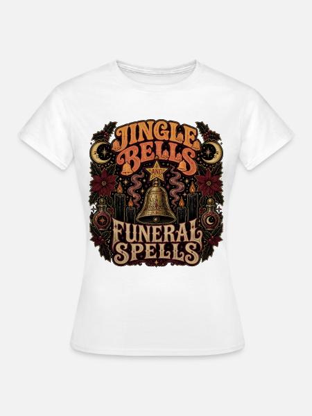 Jingle Bells und Beerdigungszauber - Frauen T-Shirt - Weiß