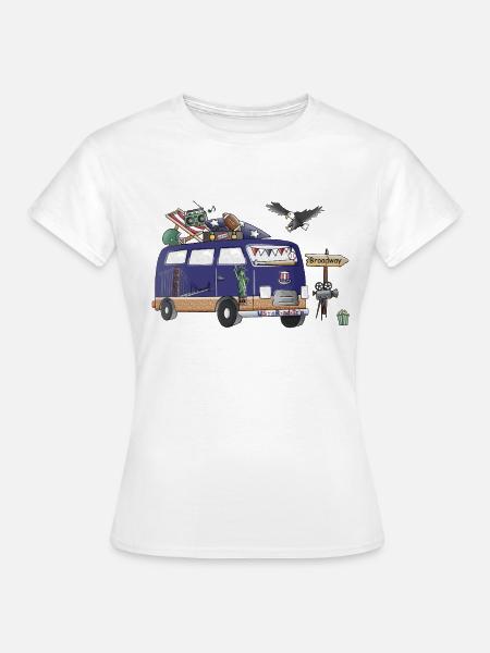 USA Camper Wohnmobil - Frauen T-Shirt - Weiß