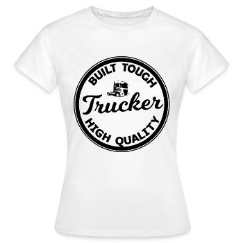 Trucker Design - Women's T-Shirt - white - Front - AI Model Female 172 dark (172cm)