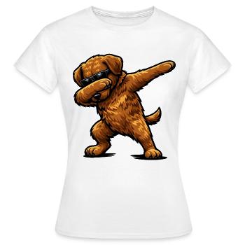 Dabbing Chesapeake Bay Retriever - Frauen T-Shirt - Weiß - Vorne - AI Model Female 172 dark (172cm)