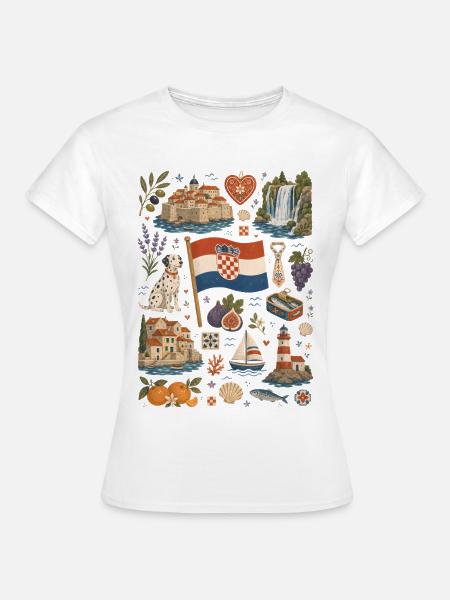 Kroatien | Adria, Inseln & Lebensfreude - Frauen T-Shirt - Weiß