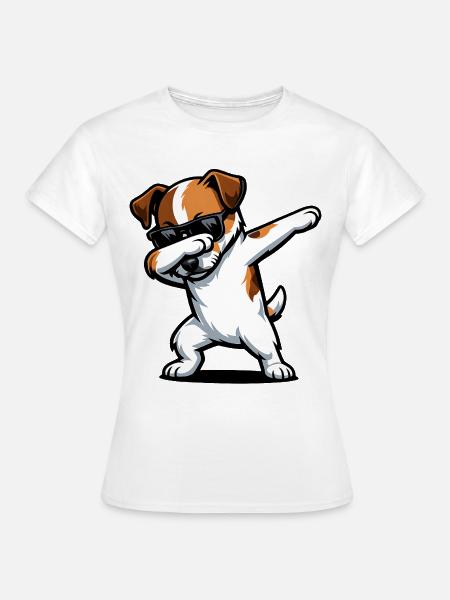 Dabbing Parson Russell Terrier - Frauen T-Shirt - Weiß