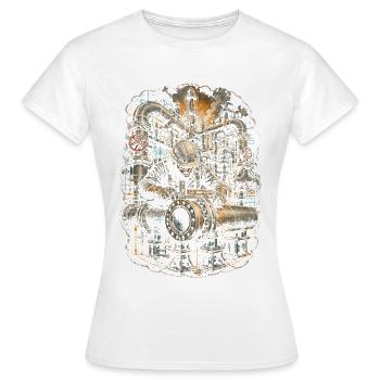 Rohrleger Rohrleitungsbauer - Frauen T-Shirt - Weiß - Vorne - AI Model Female 172 dark (172cm)