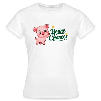 Piwi le cochon - T-shirt Femme - blanc - Devant - AI Model Female 172 dark (172cm)