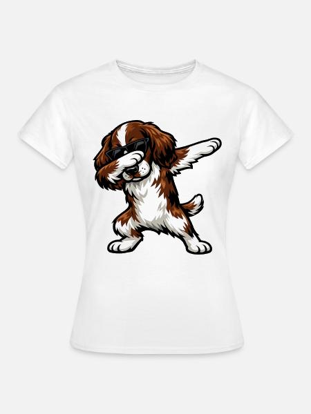 Dabbing Englischer Springer Spaniel - Frauen T-Shirt - Weiß