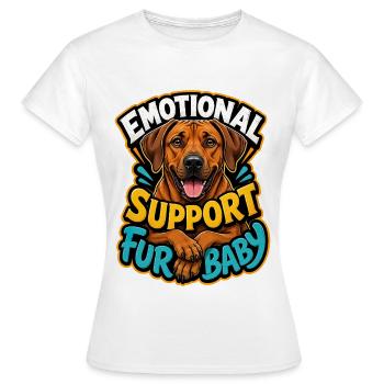 Chien rhodésien - T-shirt Femme - blanc - Devant - AI Model Female 172 dark (172cm)