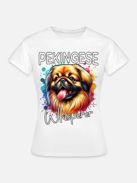 Pekinese Flüsterer - Frauen T-Shirt - Weiß