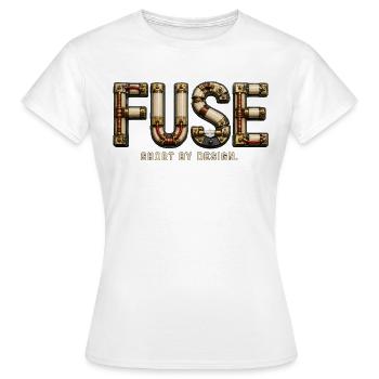 FUSE – Short by Design | Electric pun - Women's T-Shirt - white - Front - AI Model Female 172 dark (172cm)
