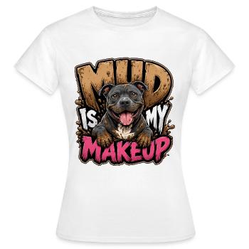 Staffordshire Bull Terrier - T-shirt Femme - blanc - Devant - AI Model Female 172 dark (172cm)