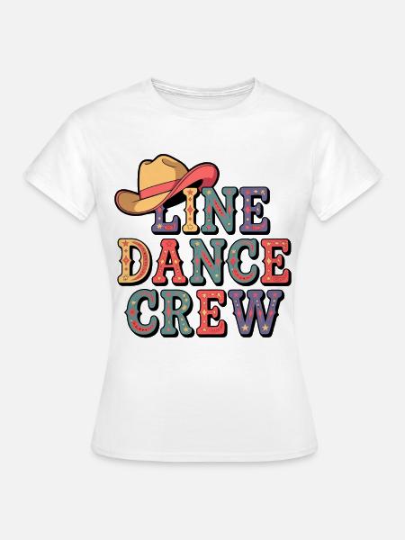 Country Line Dance - Frauen T-Shirt - Weiß
